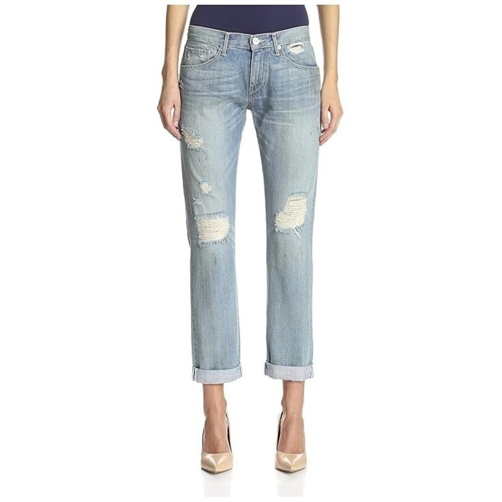 NWT 3x1 W2 Boyfriend in Kent Destroyed Dirty Selvedge Jeans 28 $325